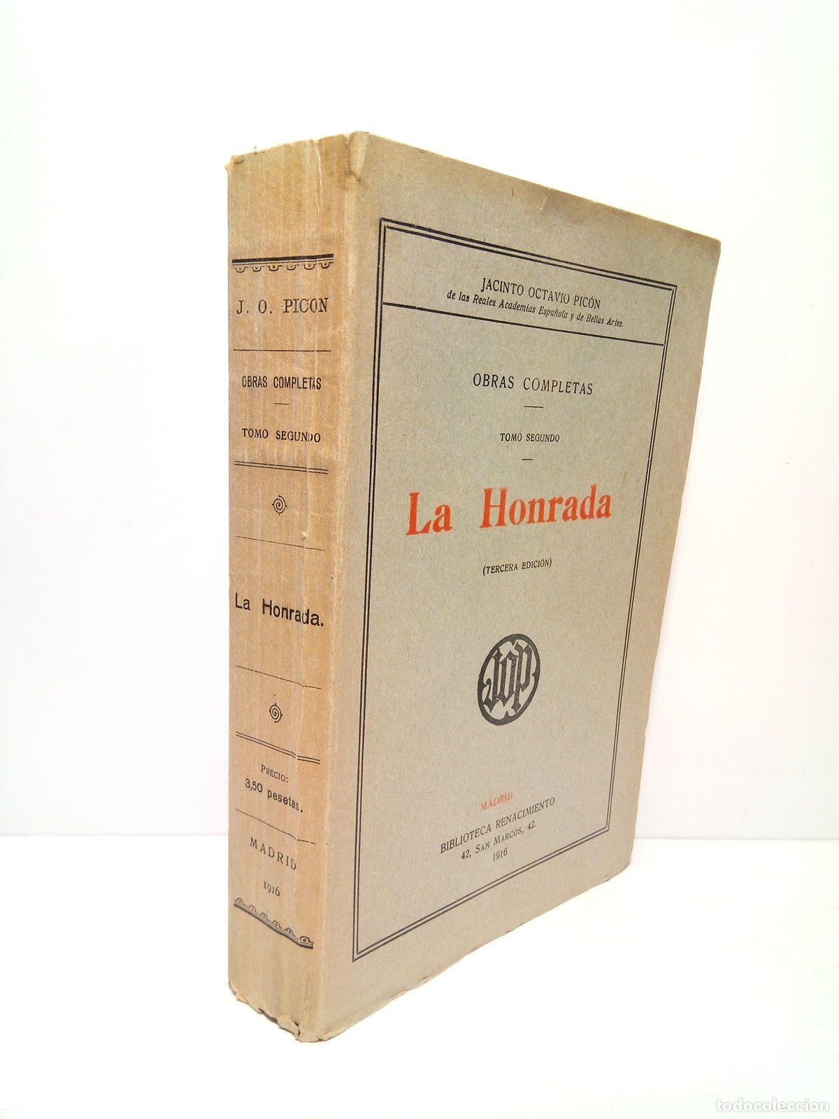 Libros: PICON, Jacinto Octavio - La Honrada - Foto 1