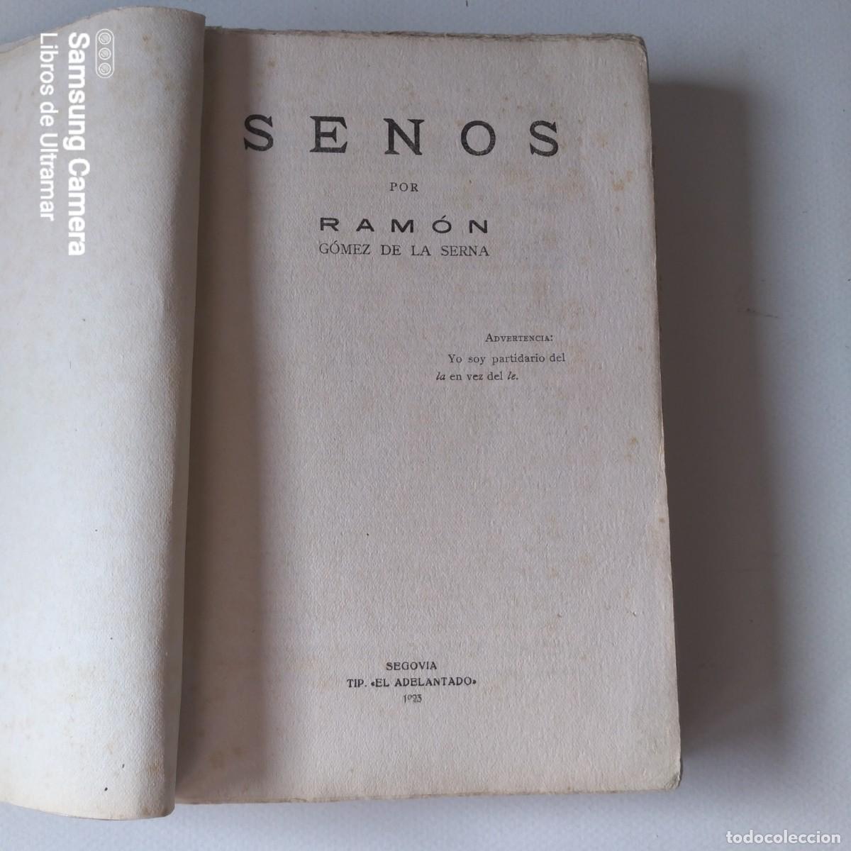 Libros: Senos. - G&oacute;mez de La Serna, Ram&oacute;n. - Foto 4