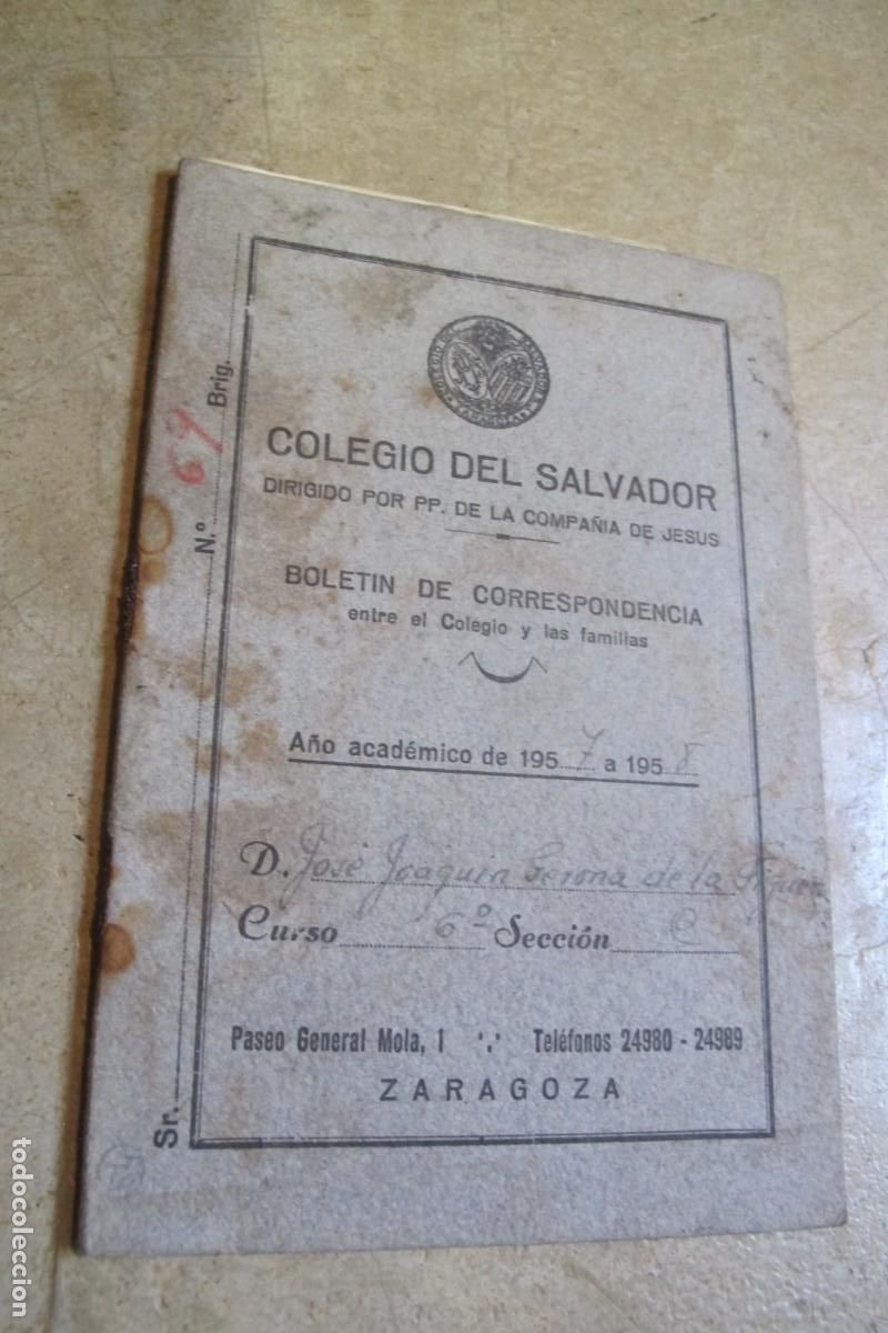 Libri di seconda mano: COLEGIO EL SALVADOR ZARAGOZA. BOLETIN DE CORRESPONDENCIA. 1957 1958