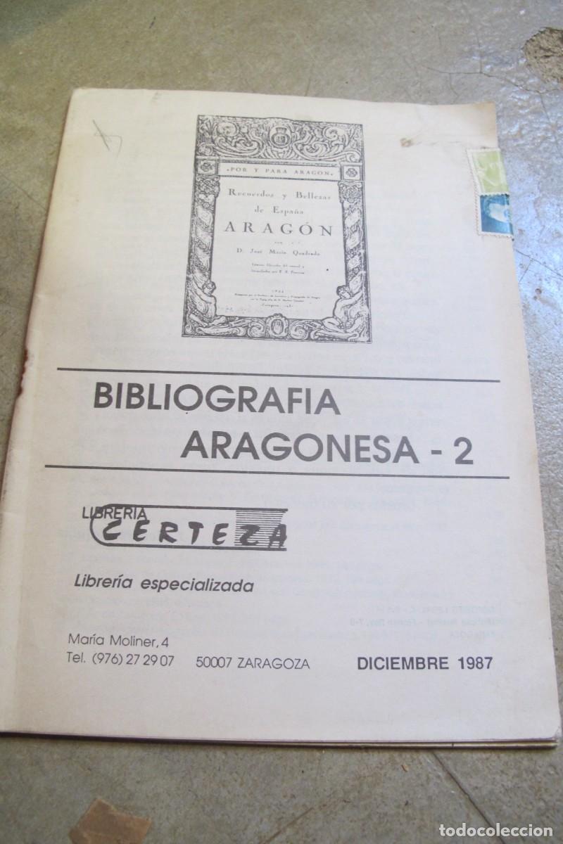 B&uuml;cher: BIBLIOGRAFIA ARAGONESA 2. LIBRERIA CERTEZA 1987