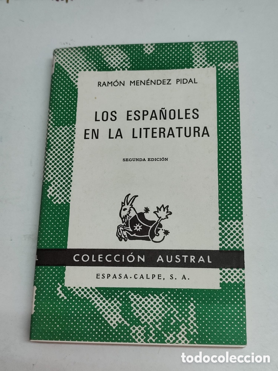 Libros: Ram&oacute;n Men&eacute;ndez Pidal Los espa&ntilde;oles en la literatura - Foto 1