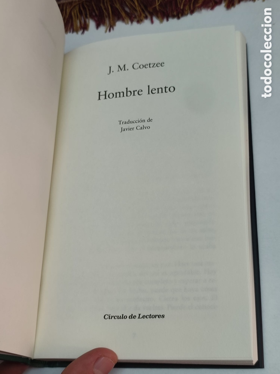 Libros: J.M. Coetzee Hombre Lento - Foto 3