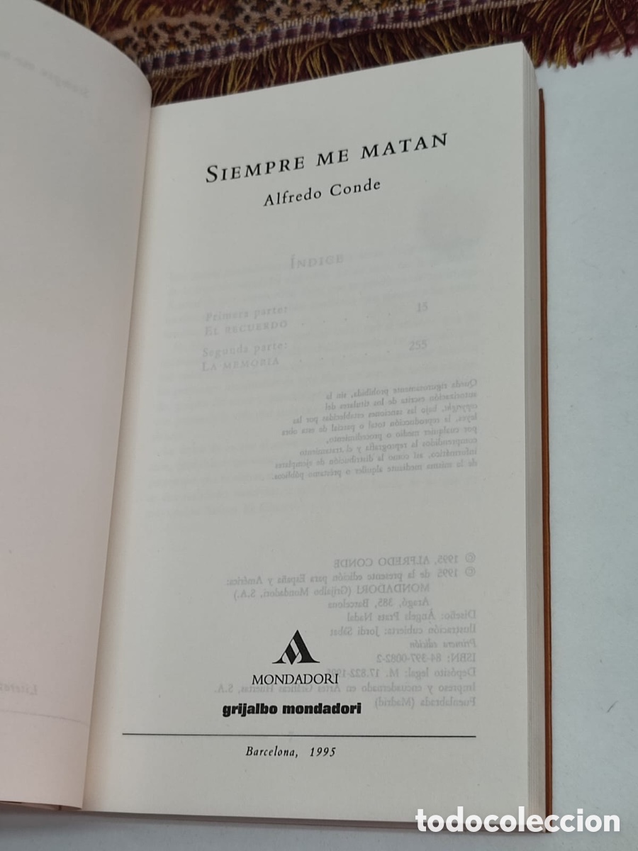 Libros: Alfredo Conde Siempre me matan - Foto 3