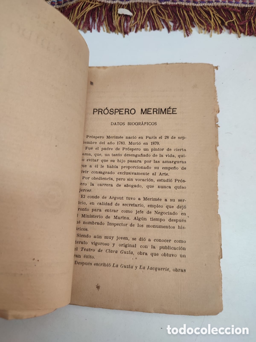 Libros: Pr&oacute;spero Merim&eacute;e Los amores de un bandido Cooper - Foto 3