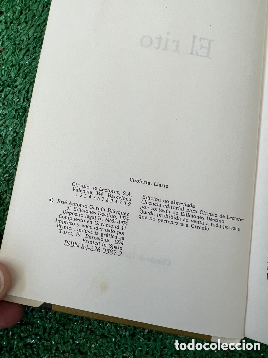Libros: El rito jose Antonio Garc&iacute;a Bl&aacute;zquez - Foto 4