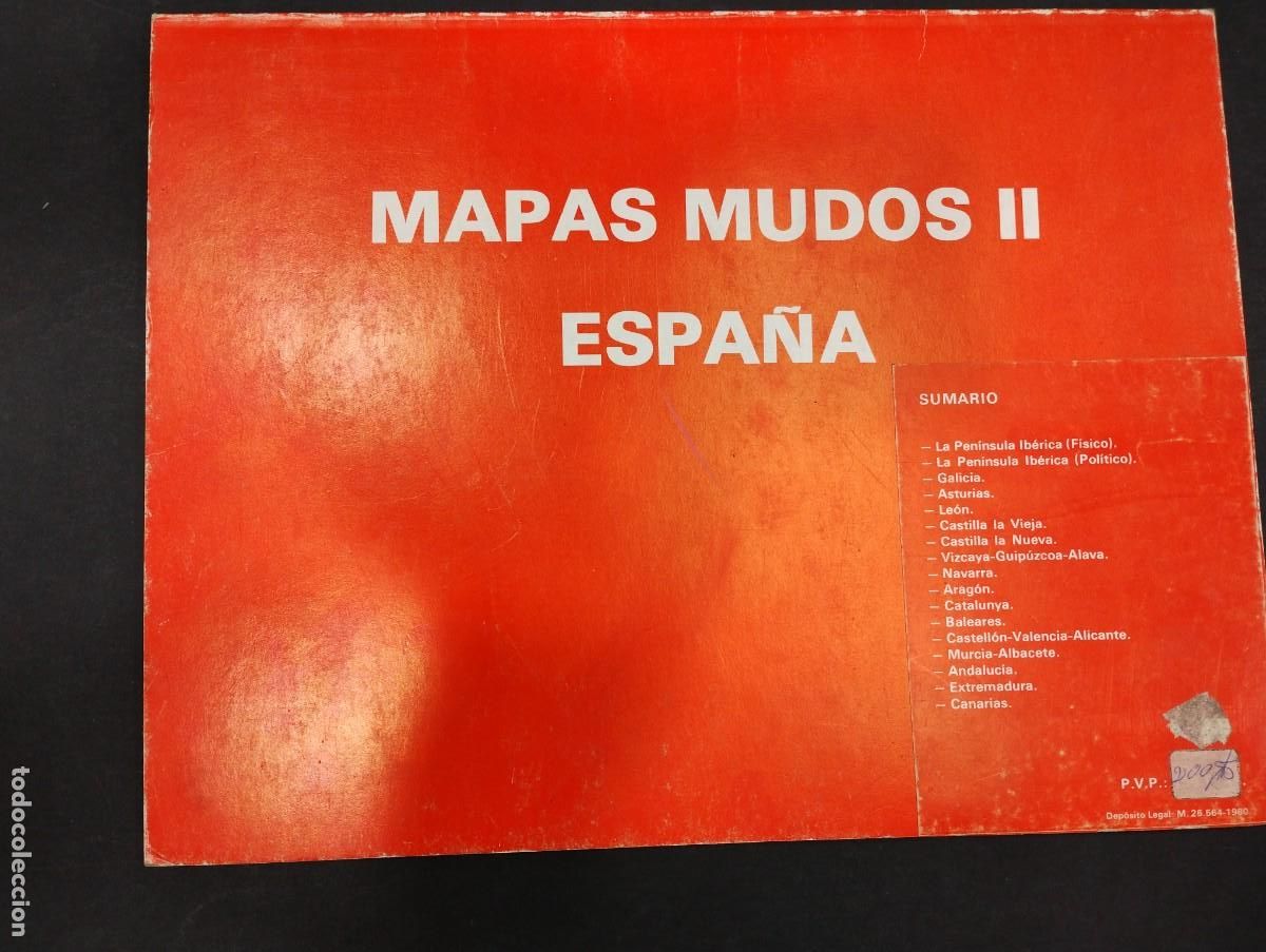 Libros: 17 hojas de mapas mudos de Espa&ntilde;a - Foto 1