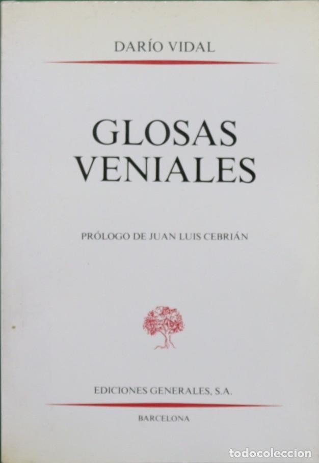 Libros: Glosas veniales - Dar&iacute;o Vidal - Foto 1