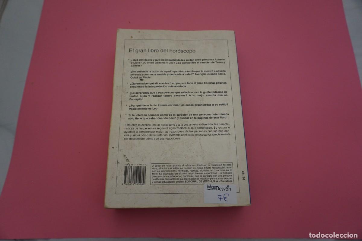 Libros: 12B/ EL GRAN LIBRO DEL HOROSCOPO - EQUIPO DE EXPERTOS OMICRON / EDITORIAL VECCHI - Foto 5