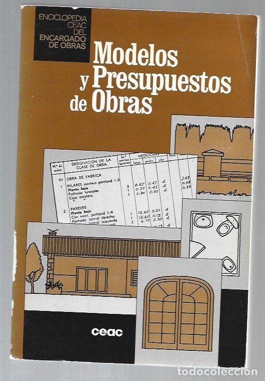 Libros: MODELOS Y PRESUPUESTOS DE OBRAS - VARIOS - Foto 1