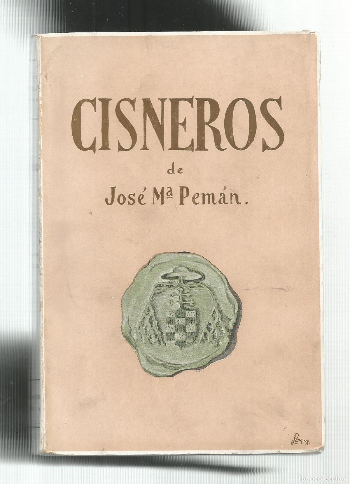 Libros: Cisneros. - PEM&Aacute;N, Jos&eacute; Mar&iacute;a: - Foto 1
