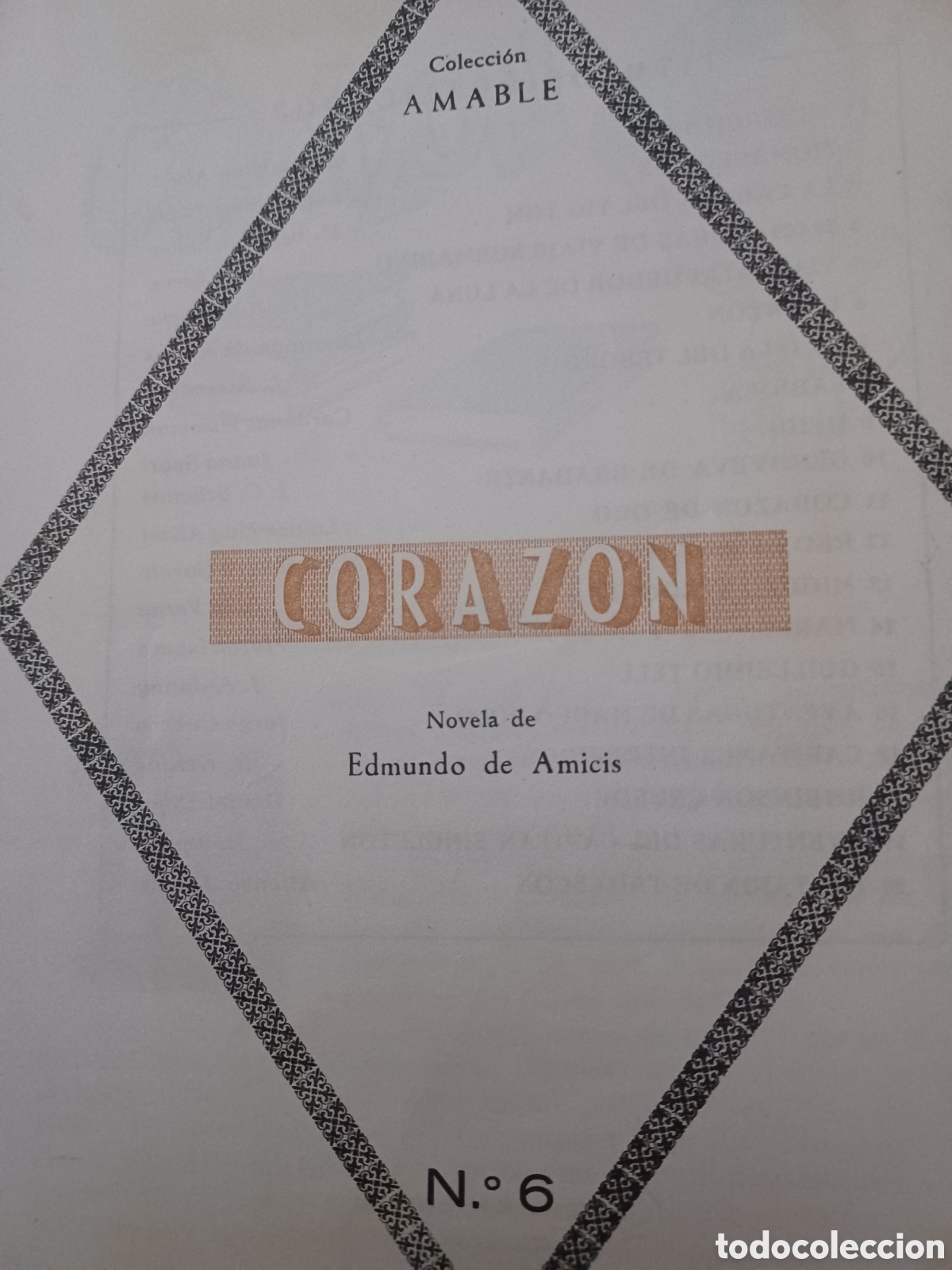 Libros: Barybook 216 Coraz&oacute;n Edmundo de Amicis n&uacute;mero 6 colecci&oacute;n amable - Foto 4