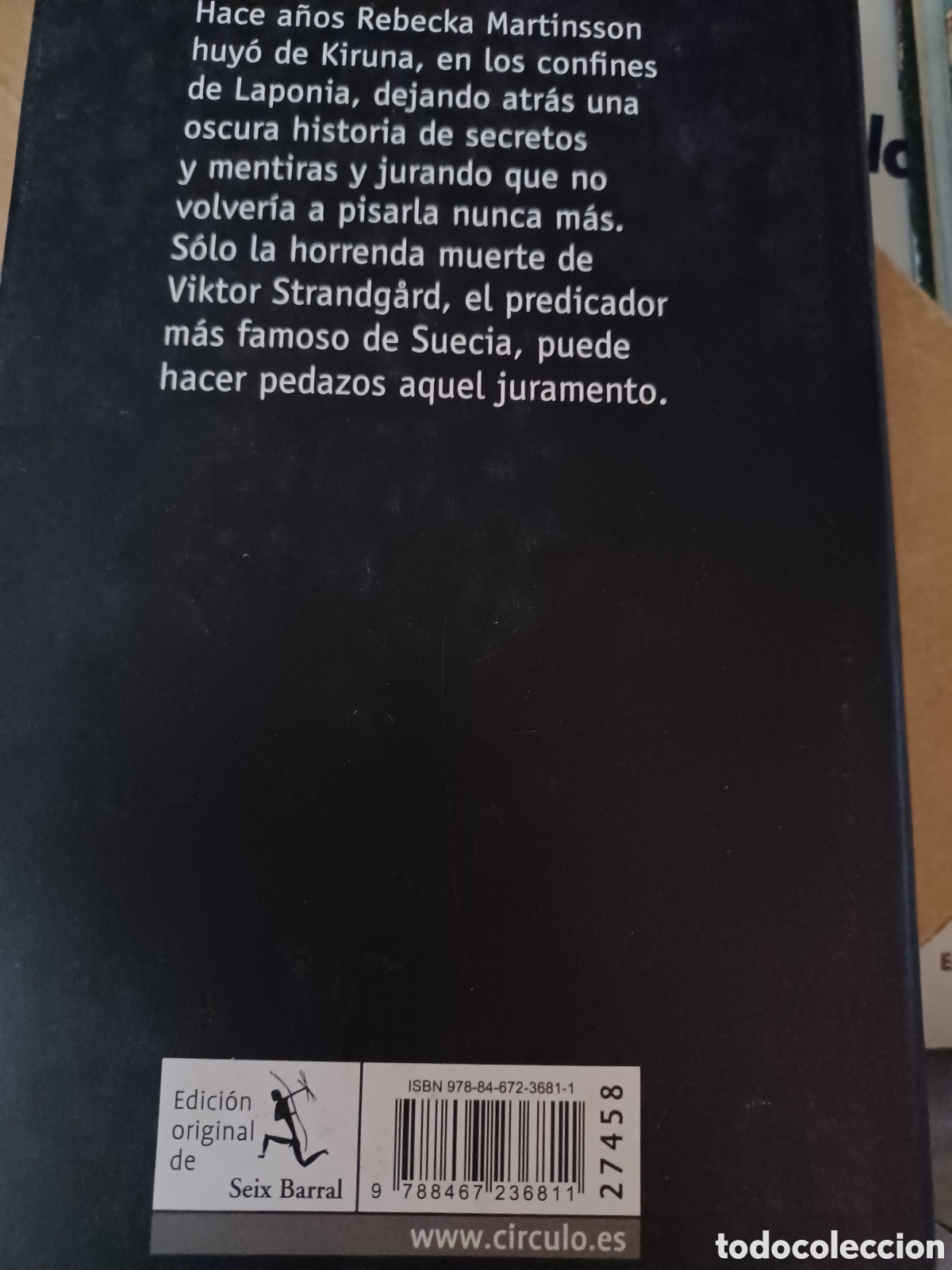 Libros: Barybook 216 Aurora boreal Asa Larsson C&iacute;rculo de Lectores - Foto 2