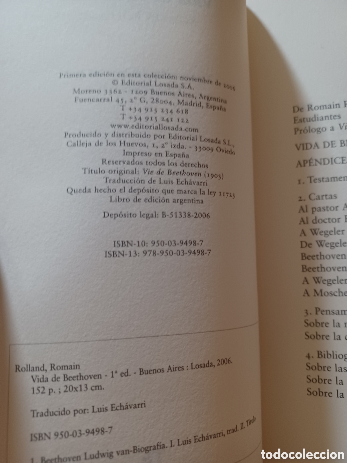 Libros: Barybook 301. Vida de Beethoven Rom&aacute;in Rolland - Foto 4