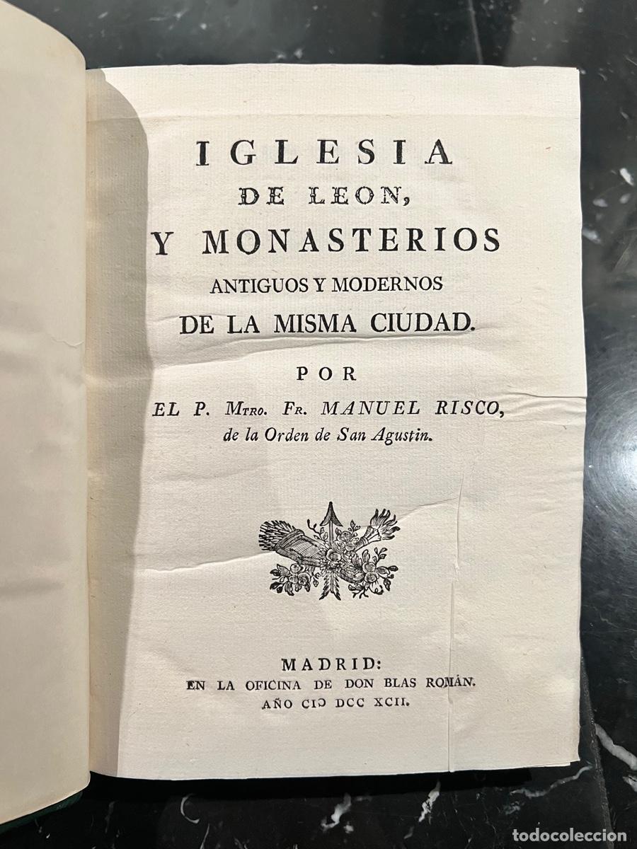 Libros: Historia de la ciudad y corte de Le&oacute;n, y de sus reyes (2 Vols) - Risco, Manuel - Foto 3
