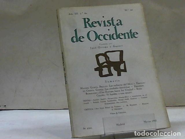 Libros: REVISTA DE OCCIDENTE 2&ordf; EPOCA A&Ntilde;O III N&Uacute;MERO 24 - Foto 1