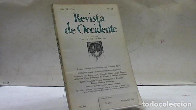 Libros: REVISTA DE OCCIDENTE 2&ordf; EPOCA A&Ntilde;O VI N&Uacute;MERO 68 - Foto 1