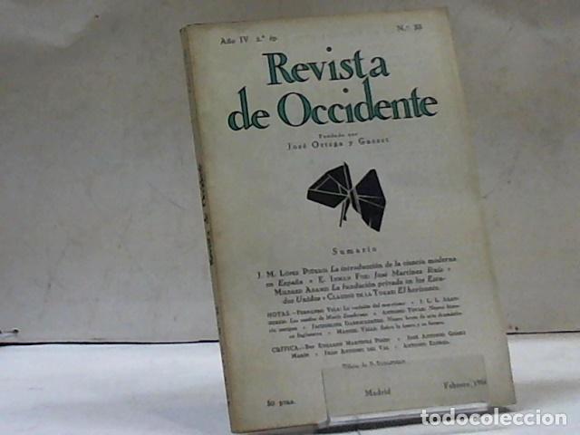 Libros: REVISTA DE OCCIDENTE 2&ordf; EPOCA A&Ntilde;O IV N&Uacute;MERO 35 - Foto 1