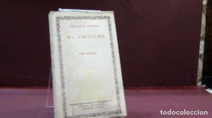 Libros: EL CRITICON TOMO 2 BALTASAR GRACIAN - Foto 2