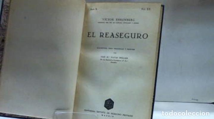 Libros: EL REASEGURO VICTOR EHRENBERG - Foto 2