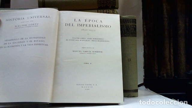 Libros: HISTORIA UNIVERSAL 10 TOMOS WALTER GOETZ - Foto 4