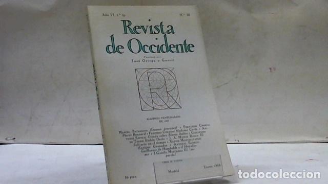 Libros: REVISTA DE OCCIDENTE 2&ordf; EPOCA A&Ntilde;O VI N&Uacute;MERO 58 - Foto 1