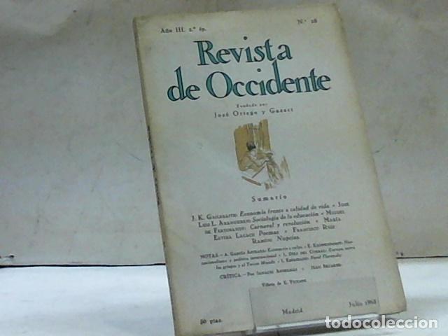Libros: REVISTA DE OCCIDENTE 2&ordf; EPOCA A&Ntilde;O III N&Uacute;MERO 28 - Foto 1