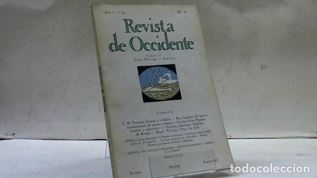 Libros: REVISTA DE OCCIDENTE 2&ordf; EPOCA A&Ntilde;O V N&Uacute;MERO 46 - Foto 1