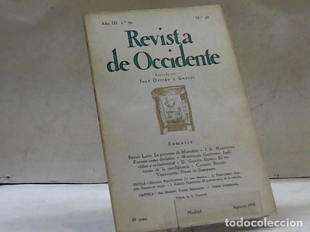 Libros: REVISTA DE OCCIDENTE 2&ordf; EPOCA A&Ntilde;O III N&Uacute;MERO 29 - Foto 1
