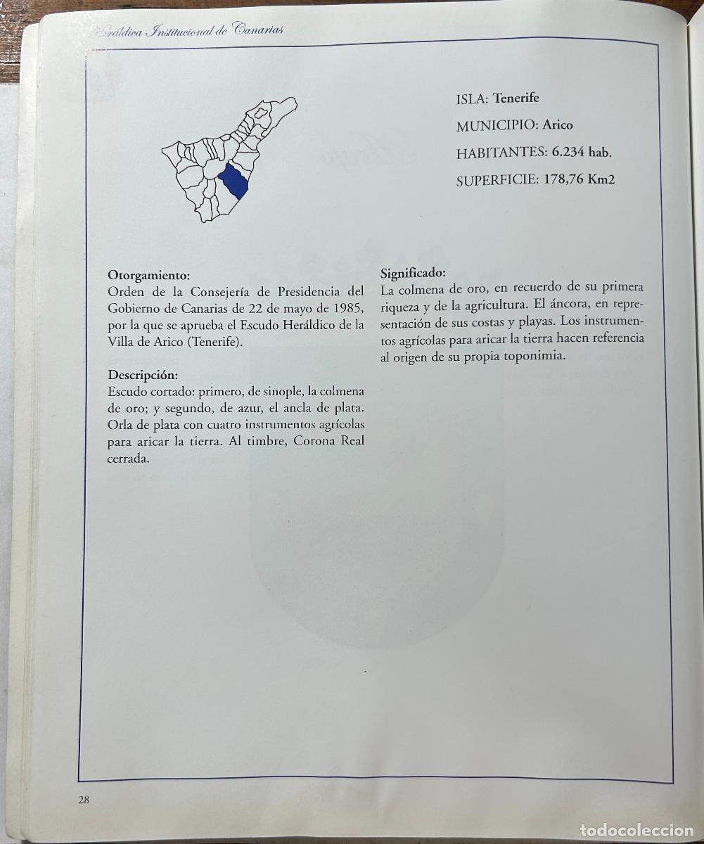 Libros: HER&Aacute;LDICA INSTITUCIONAL DE CANARIAS - PEDRO LASSO -2003 - - Foto 3