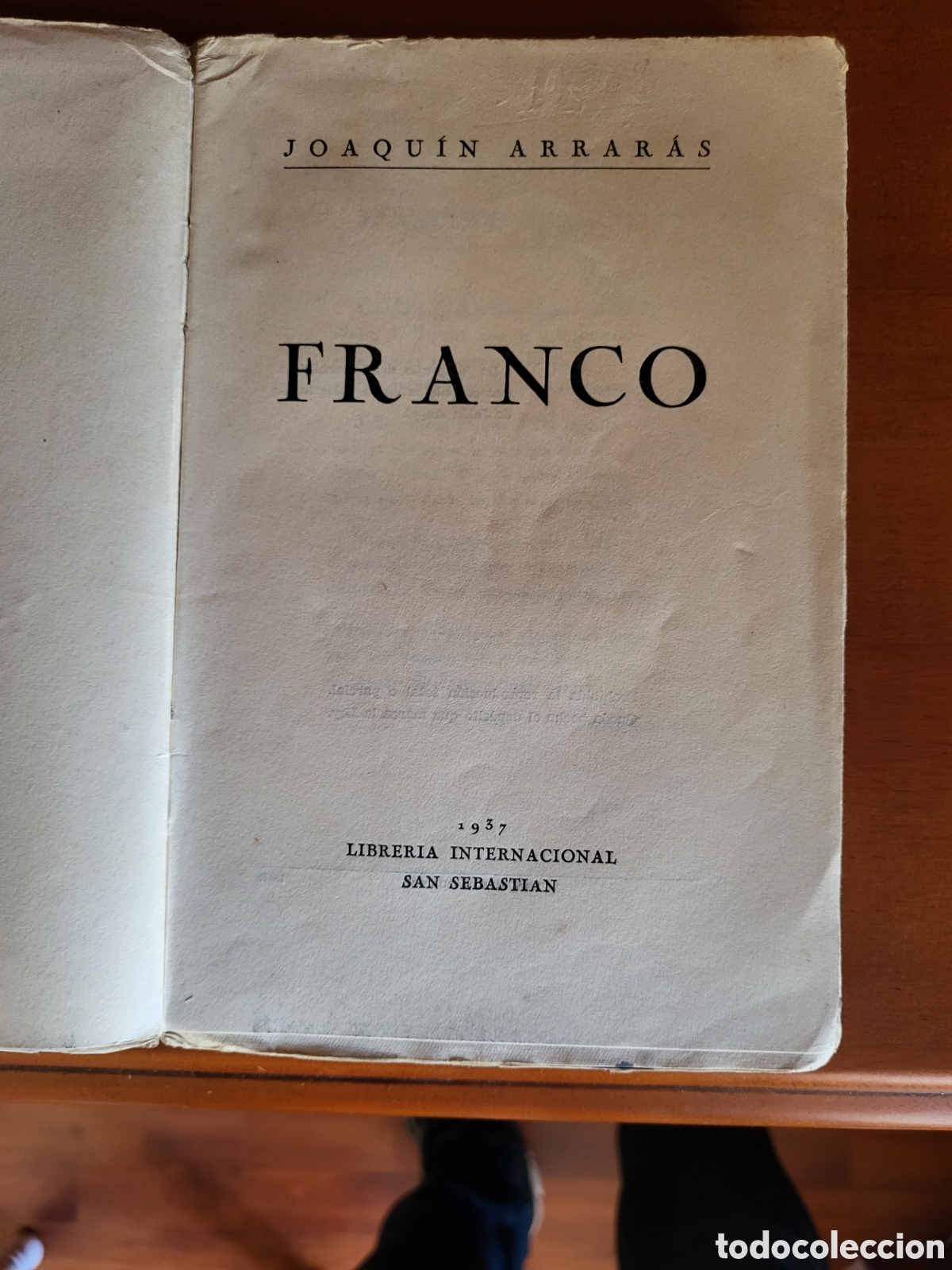 Libros: FRANCO [A&ntilde;o 1937]/Joaquin Arraras - Foto 2