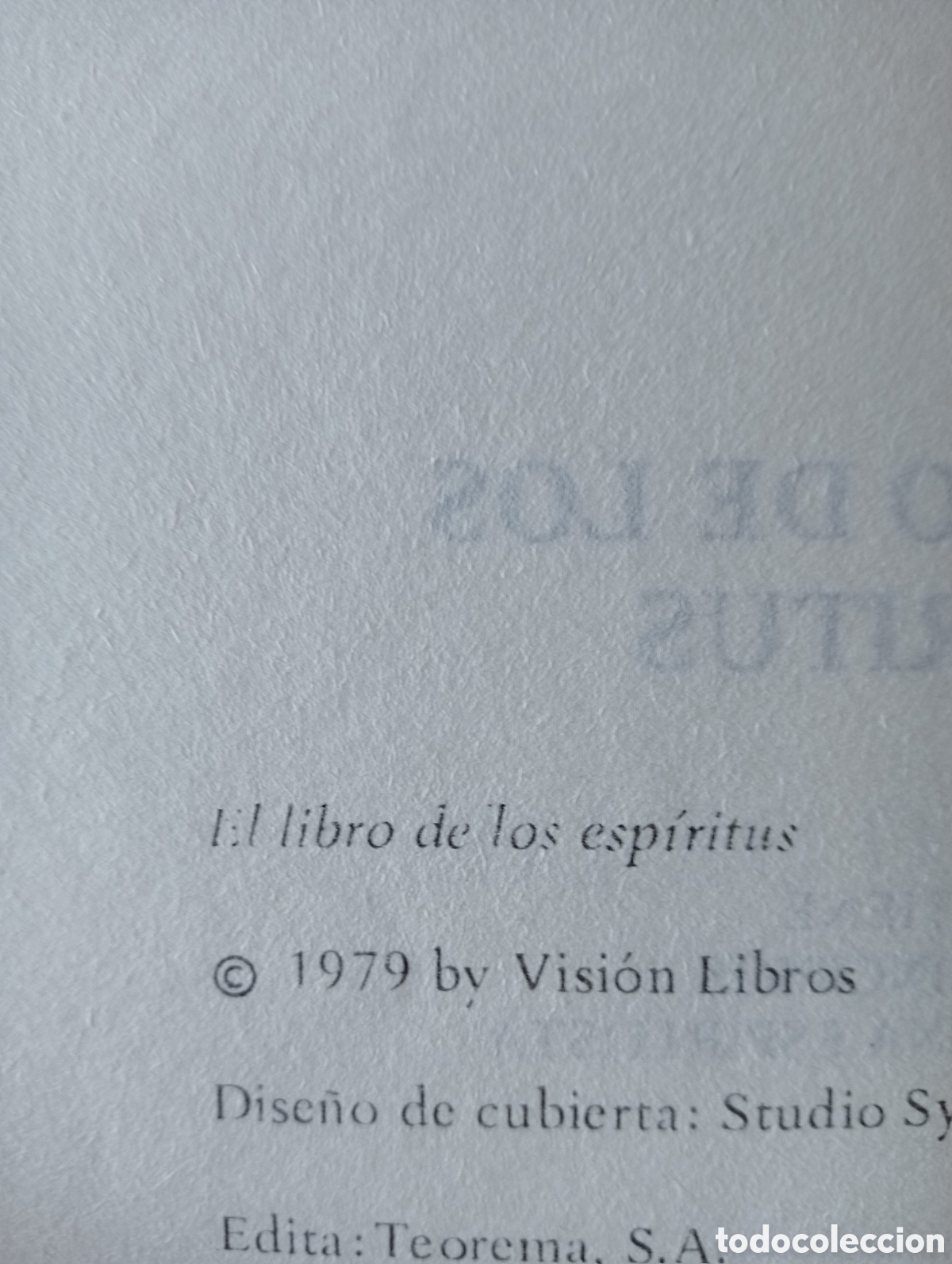 Libros: El libro de los esp&iacute;ritus 1979. Allan Kardec - Foto 4