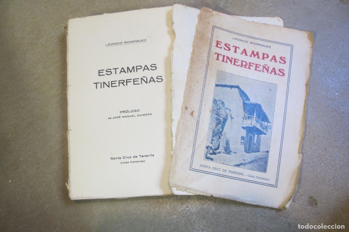 Libros: ESTAMPAS TINERFE&Ntilde;AS. LEONCIO RODRIGUEZ. 2 HOJAS SUELTAS - Foto 1