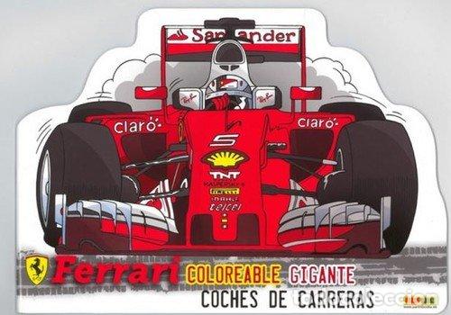 Libros: Coches de carreras Ferrari. Coloreable gigante