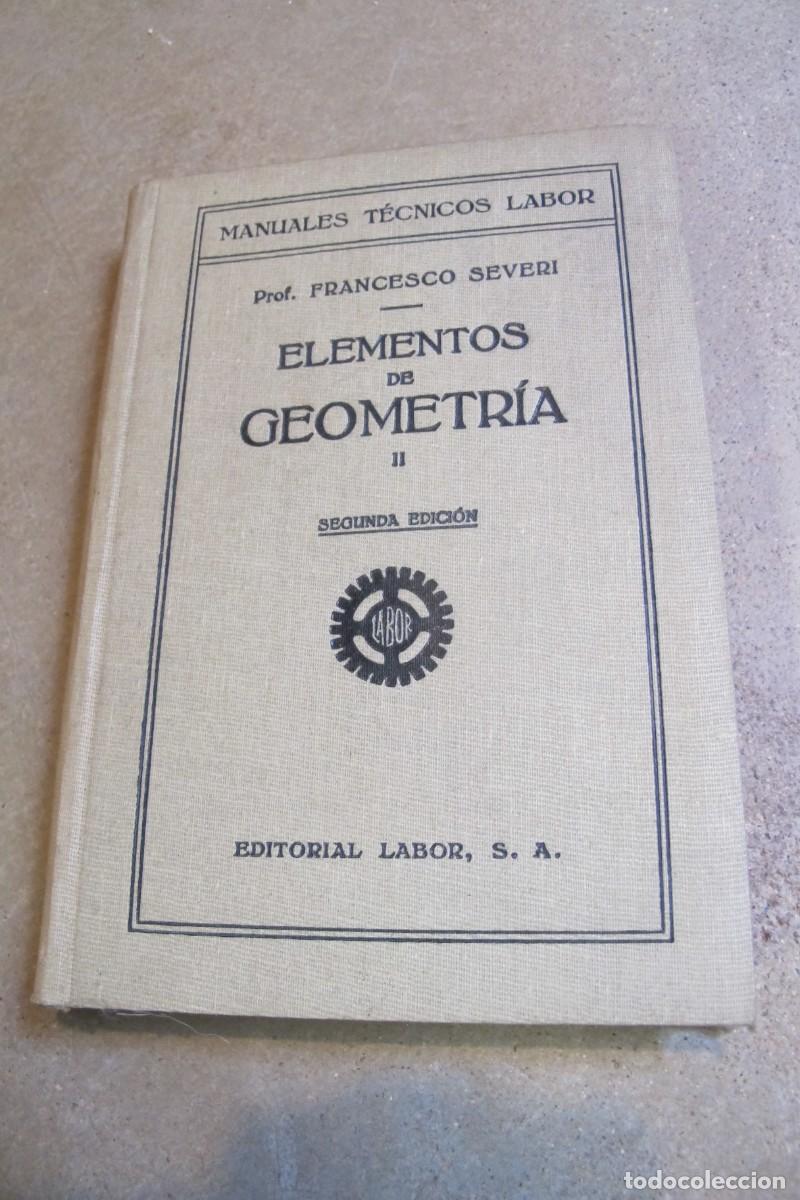 Libros: ELEMENTOS DE GEOMETRIA II FRANCESCO SEVERI