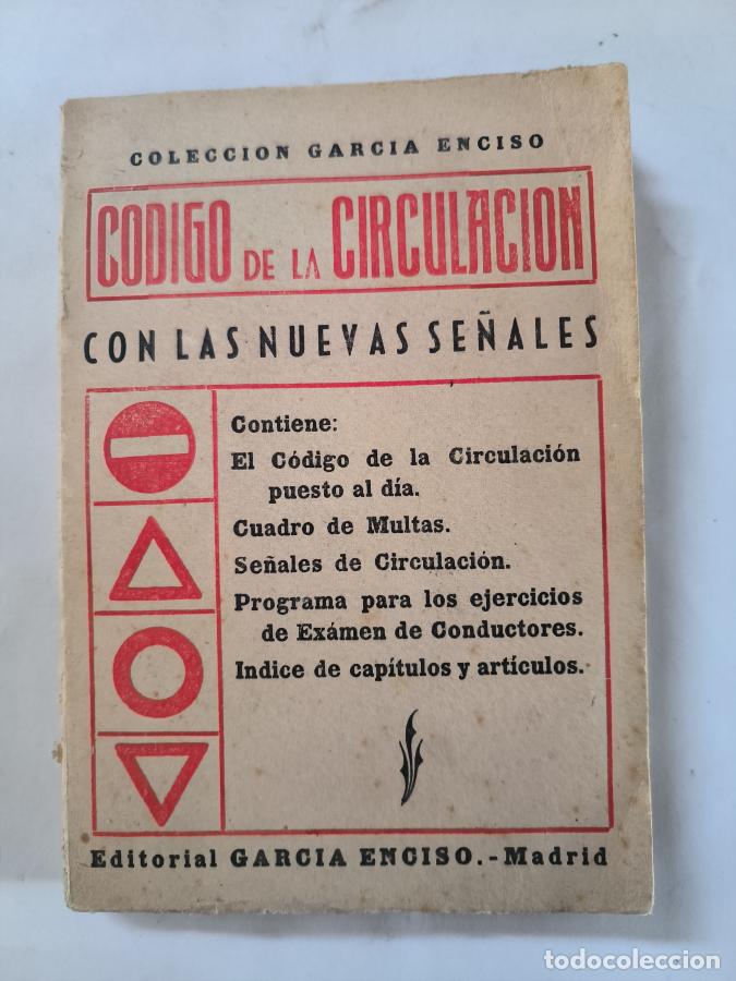 Libros: CODIGO DE LA CIRCULACION. EDITORIAL garcia enciso. 1959. - tdk131 - - Foto 1