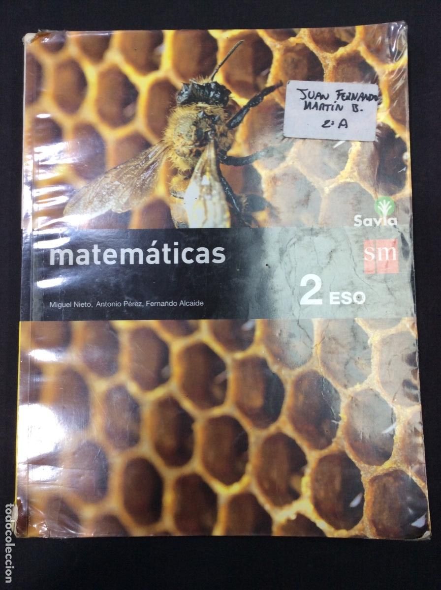 Libros: MATEM&Aacute;TICAS. 2 ESO. SAVIA SM - Foto 1