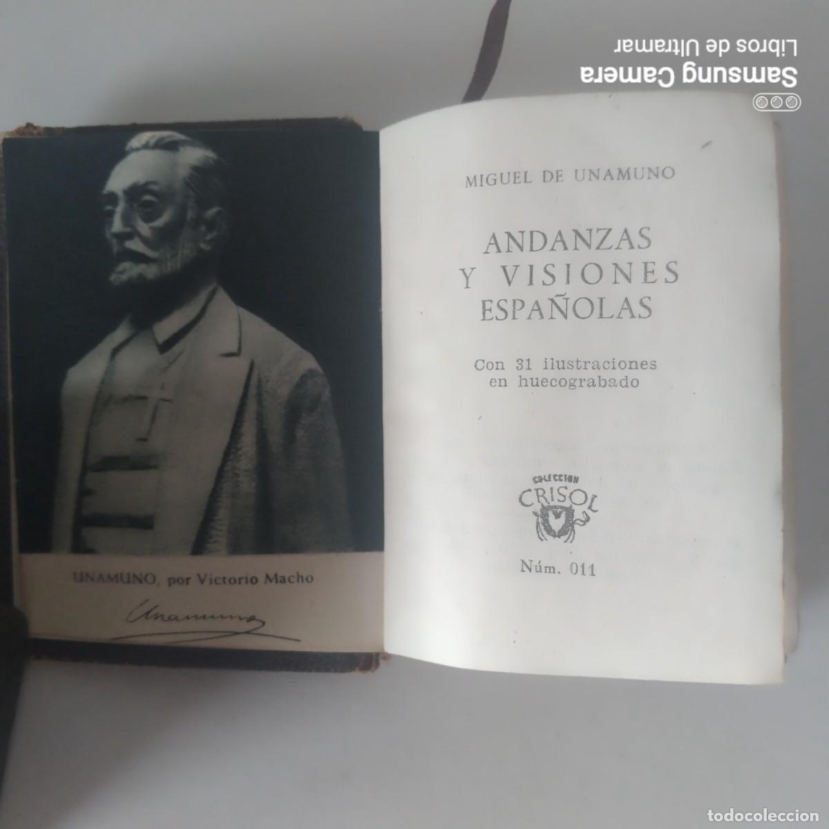 Libros: Andanzas y visiones espa&ntilde;olas. - Unamuno, Miguel de. - Foto 1