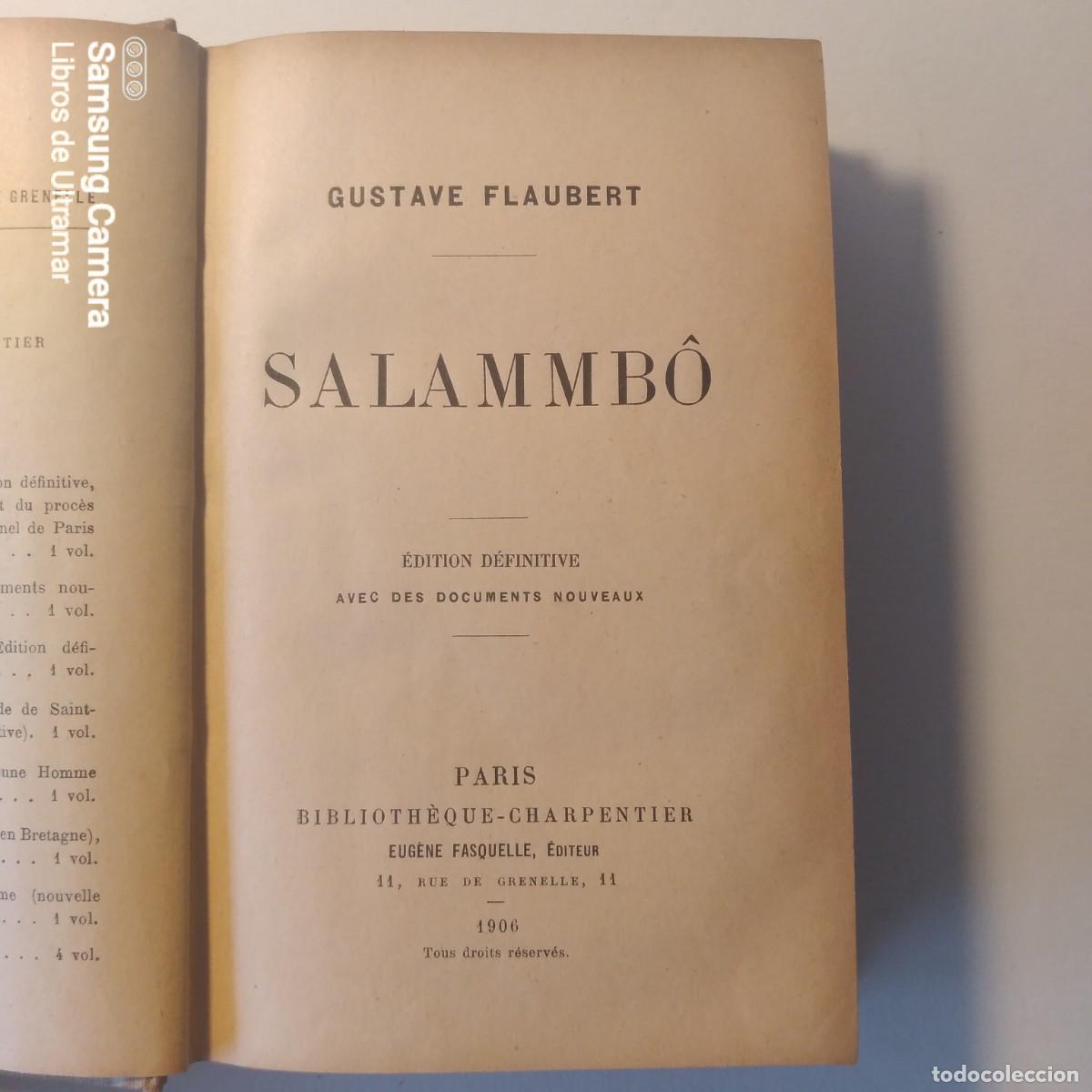 Libros: Salammb&ocirc;. - Flaubert, Gustave. - Foto 2