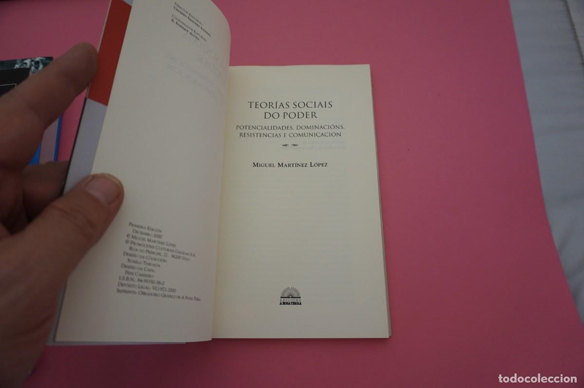 Libros: 23B/ TEORIAS SOCIAIS DO PODER - MIGUEL MARTINEZ LOPEZ / A NOSA TERRA - Foto 2
