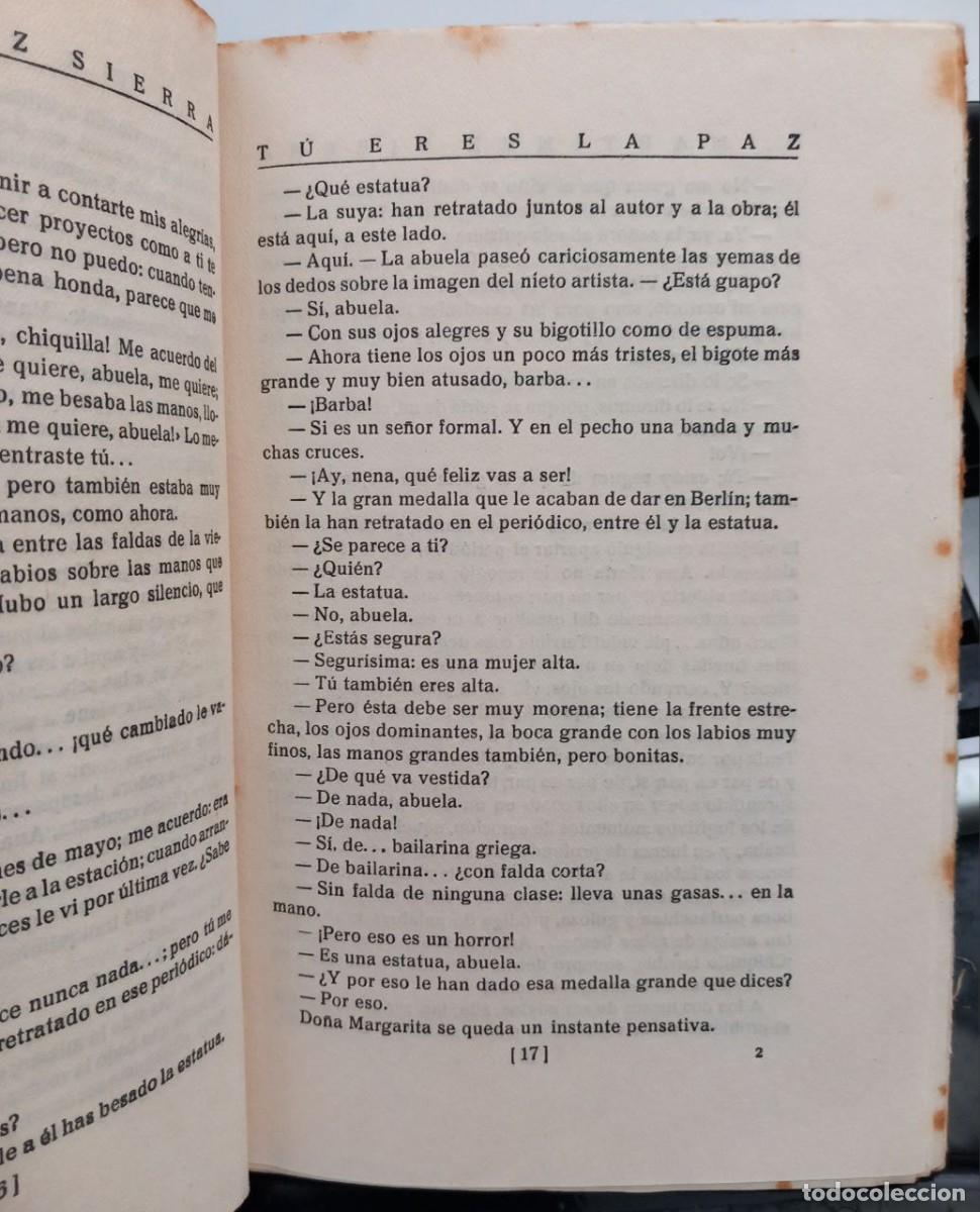 Libros: T&uacute; eres la paz. - MART&Iacute;NEZ-SIERRA, G.: - Foto 8