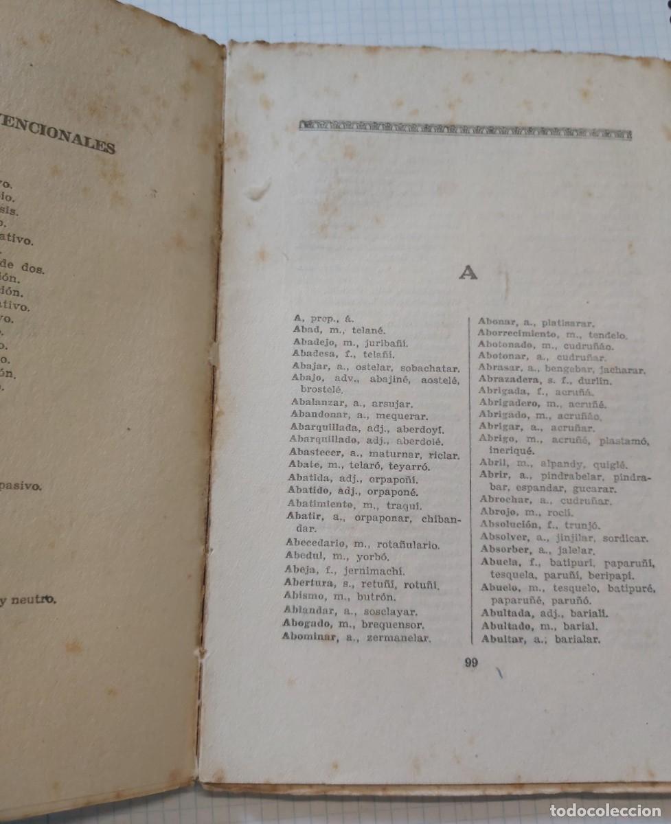 Libros: Apuntes del dialecto cal&oacute; o gitano puro, 1943, 200 p&aacute;ginas - Foto 5