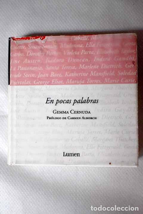 Libros: En pocas palabras: : Lumen. - Foto 1
