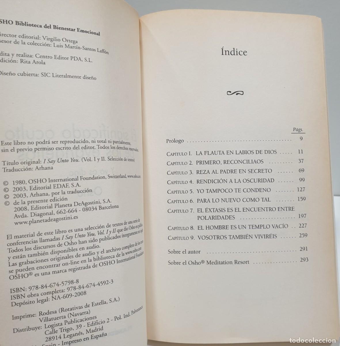 Libros: EL SIGNIFICADO OCULTO DE LOS EVANGELIOS - OSHO ~ - Foto 5