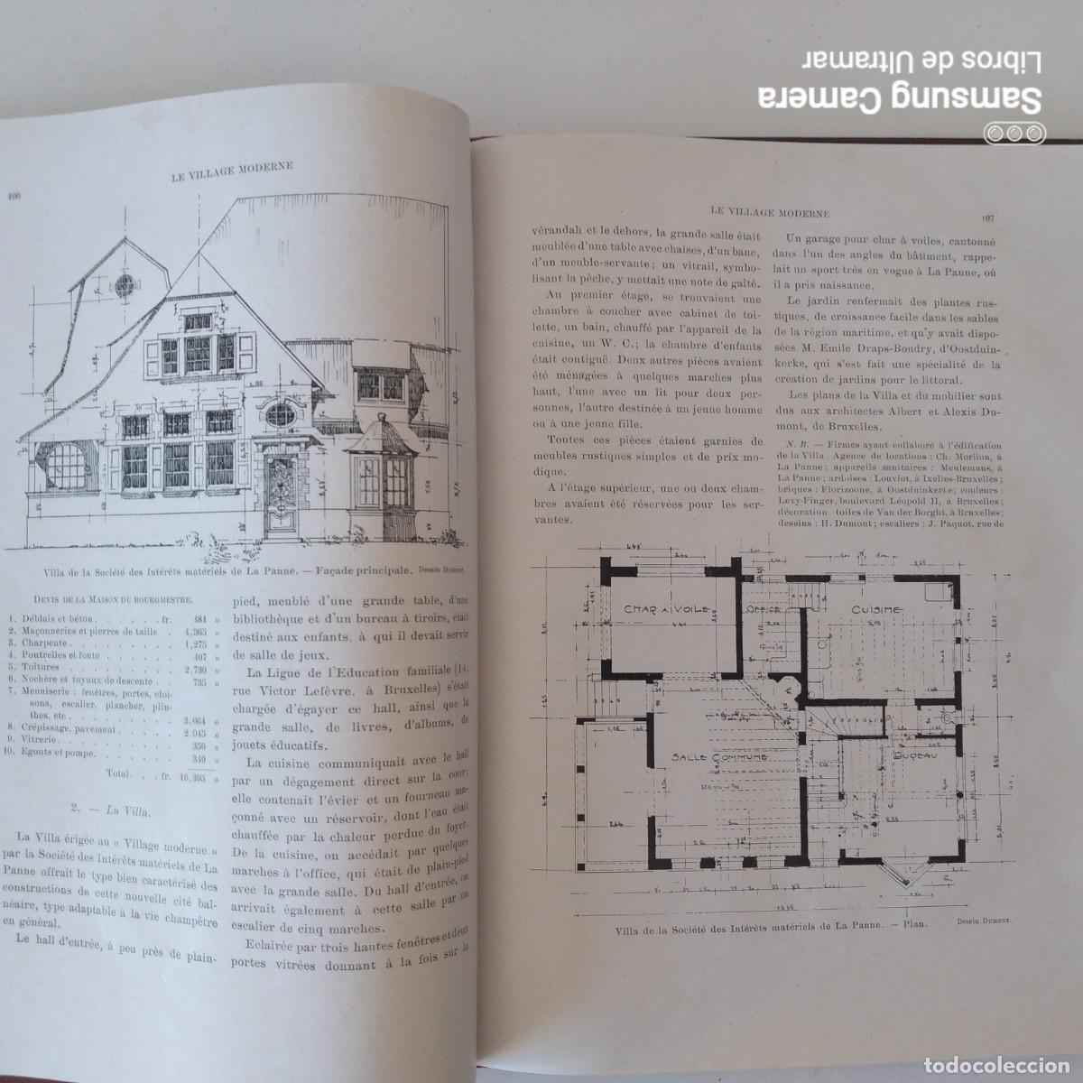 Libros: Le village moderne. Evolution agricole-Esth&eacute;tique rurale. Fermes.- Edifices.- Pavillons.- Jardins. L - Foto 3