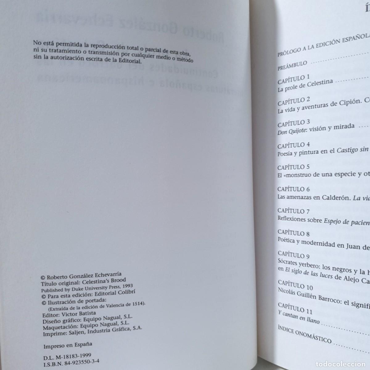 Libros: LA PROLE DE LA CELESTINA - Roberto Gonz&aacute;lez Echeverr&iacute;a - Foto 6