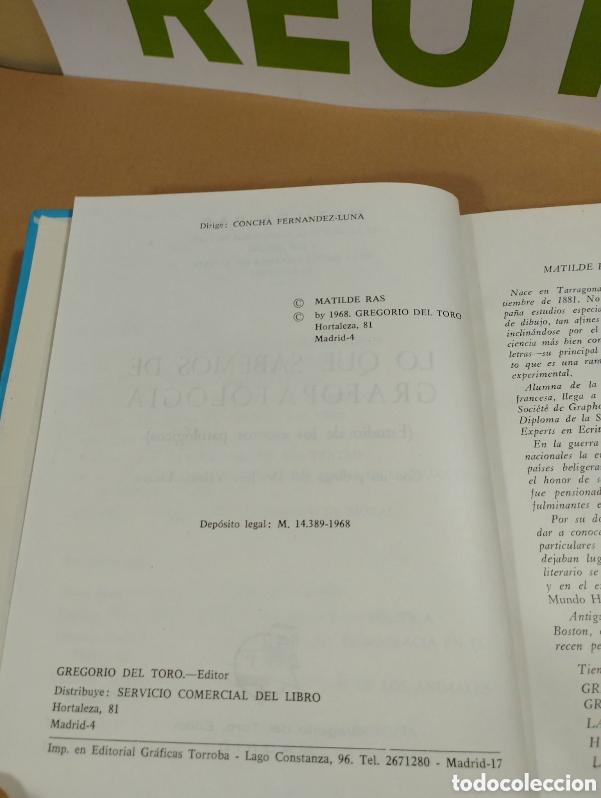 Libros: Lo que sabemos de grafopatologia. Matilde Ras. - Foto 4