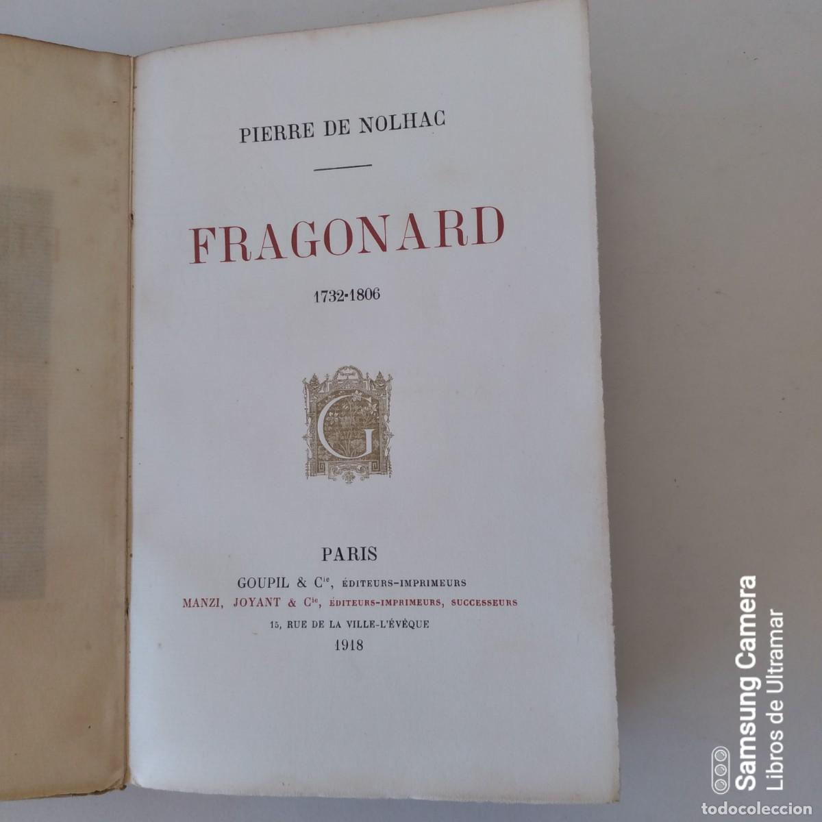 Libros: Fragonard. (1732-1806). - Nolhac, Pierre de. - Foto 2