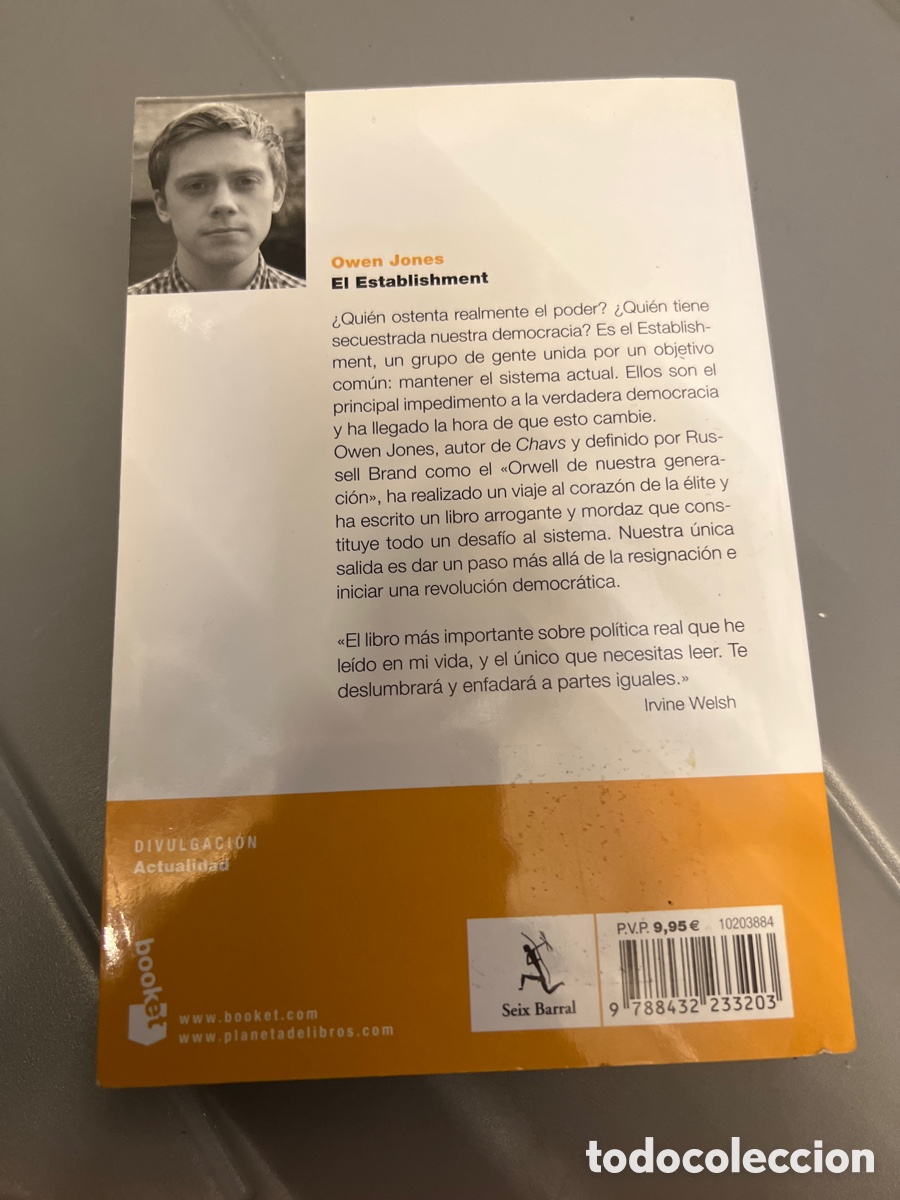 Libros: T2/A4/25. Libro El Establishment - Jones, Owen - Foto 3
