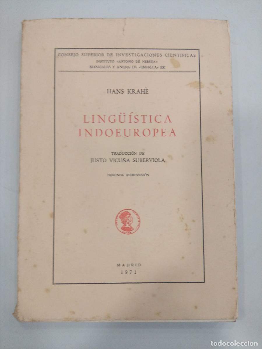 Libros: LINGUISTICA INDOEUROPEA/HANS KRAHE. - Foto 1