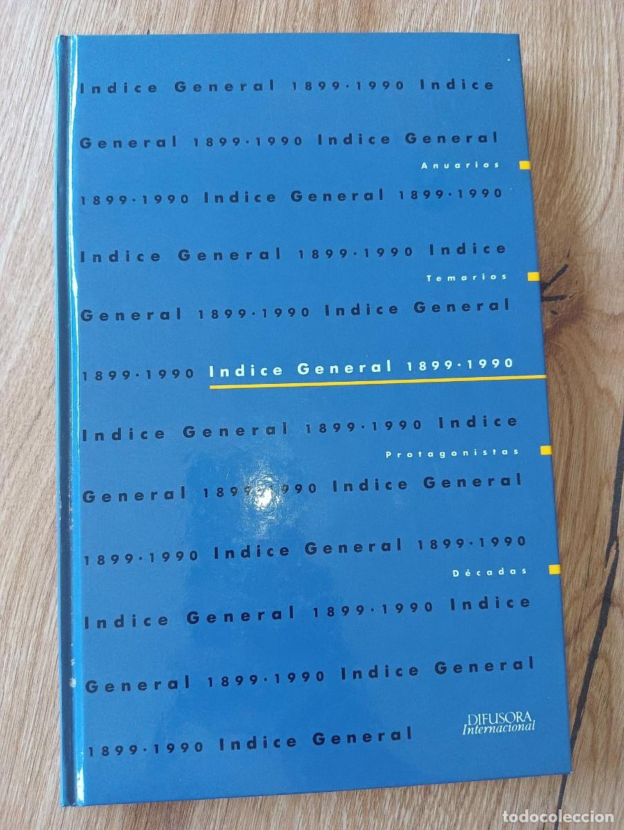 Libros: &Iacute;ndice General de los anuarios, temarios, protagonistas y d&eacute;cadas de 1899-1990 - Foto 1